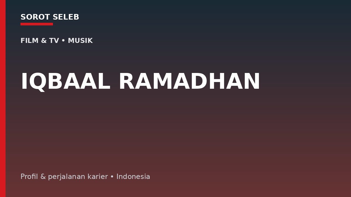 Iqbaal Ramadhan: Dari CJR, Dilan, hingga Eksplorasi Musik yang Lebih Personal